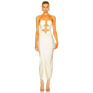 RETROFETE - Lily Dress - New with Tag 🏷️- Cream color Golden O-Ringa - Large